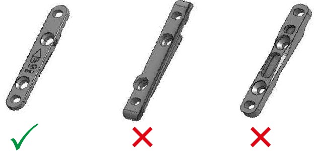 De adapterplaat van de voorrem selecteren