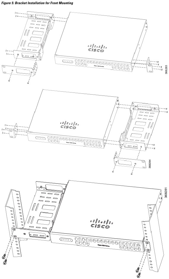 Het chassis in een rack monteren - Stap 1