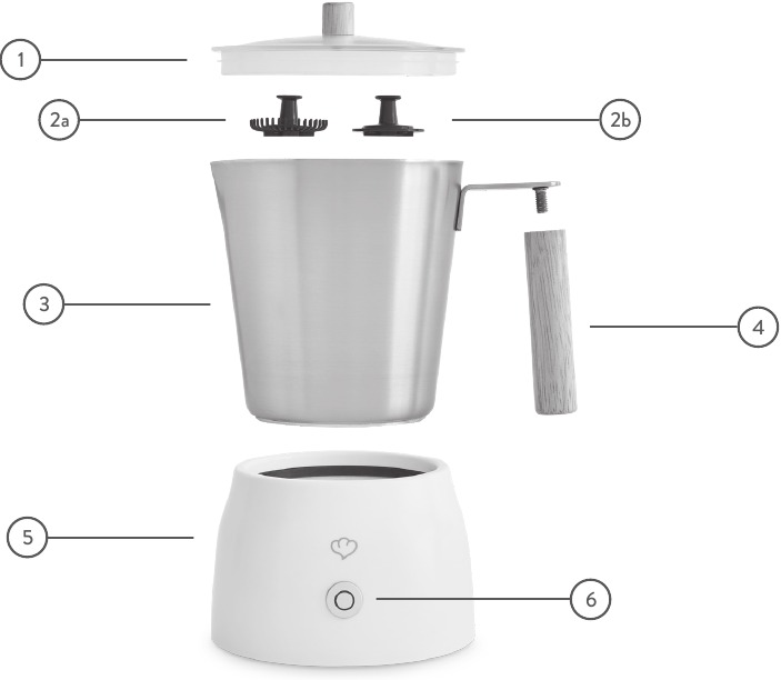 Hoe de melkopschuimer Mia te gebruiken - Productbeschrijving