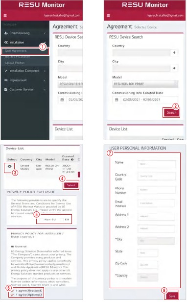 Installatie via RMD voor webgebruiker - Gebruikersovereenkomst