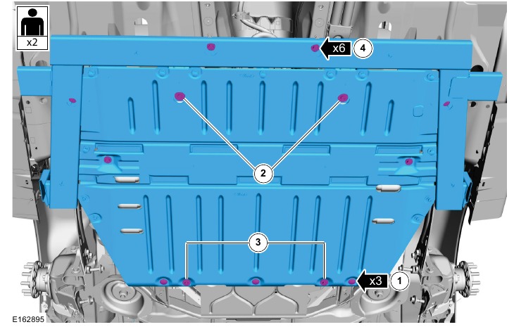 VERWIJDEREN VAN DE ONDERSTE HOOGSPANNINGSBATTERIJ - Stap 2