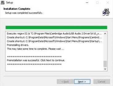 Het nieuwste USB-audiostuurprogramma voor de EXA100 installeren - Stap 3