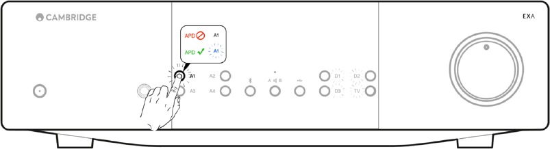 Setupmenu - Automatisch uitschakelen (APD)
