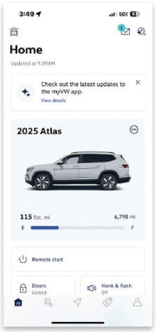 myVW mobiele app
