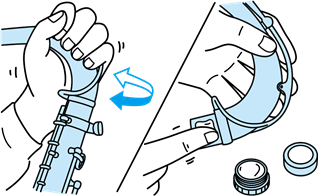 Het instrument monteren - Stap 1