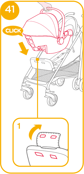 Gebruik met Joie-kinderwagens - Stap 3