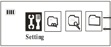 De functie van het apparaat - Het instellingenmenu openen