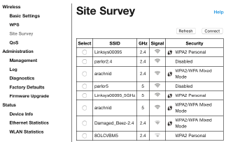 Site Survey gebruiken
