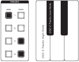 VERBORGEN PARAMETERS - DUO MODE - OSC 2 PRIORITY