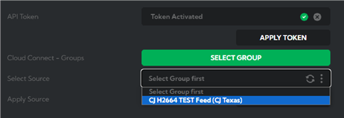Een Cloud Connect API-token maken - Stap 4
