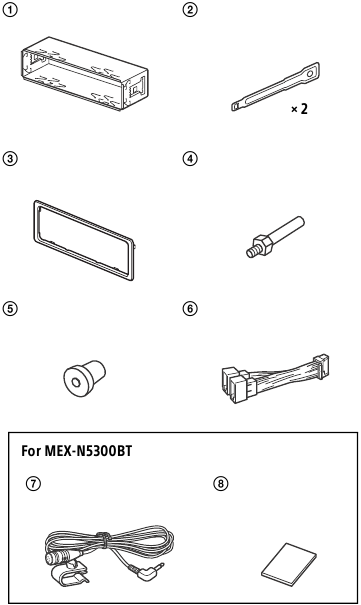 Onderdelenlijst voor installatie