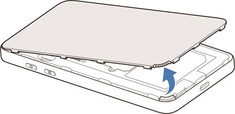 De nano-simkaart en batterij plaatsen - Stap 1