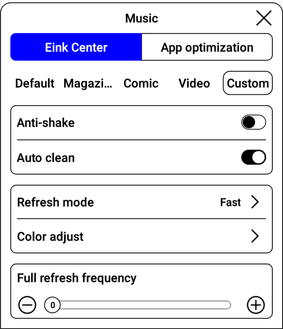 E Ink Center - Stap 1