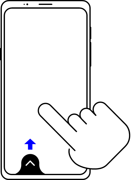 Hoofdinterfacebediening - Gebarenbediening - Stap 3
