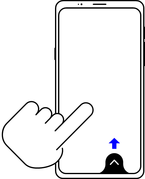 Hoofdinterfacebediening - Gebarenbediening - Stap 4