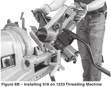 Installeren op 1233 draadsnijmachine - Stap 1