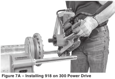 Installeren op 300 Power Drive - Stap 1