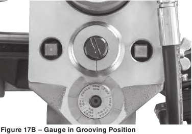 Groefdiameter instellen/aanpassen - Stap 2
