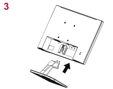  Procedure voor het bevestigen van de voet - Stap 3