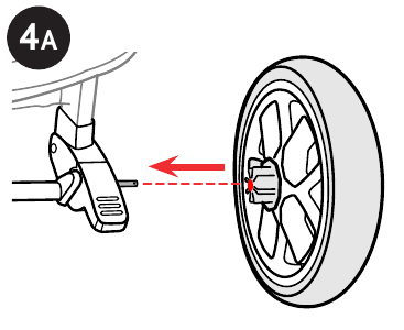 De kinderwagen monteren - Stap 6