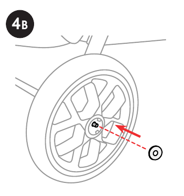 De kinderwagen monteren - Stap 7