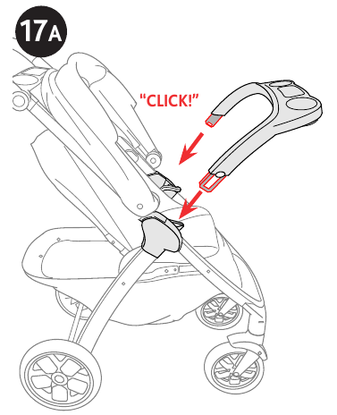 Hoe de kinderbak/adapter voor autostoel voor baby's te gebruiken - Stap 1