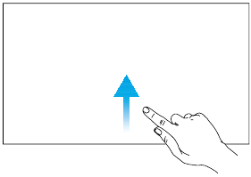 Het touchscreen bedienen - Stap 3