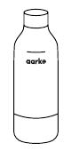Gebruik alleen de Aarke PET-fles in de Aarke Carbonator.