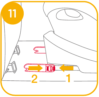 De basis installeren - De basis verwijderen - Stap 2