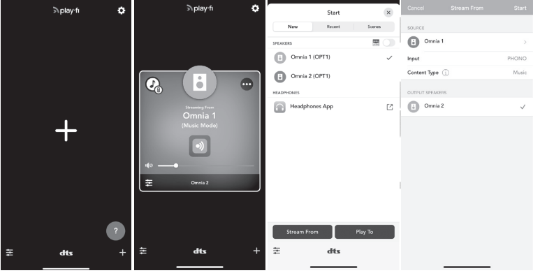 App-bewerkingen - Line In-modus