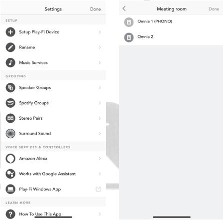 App-bewerkingen - Speakergroep