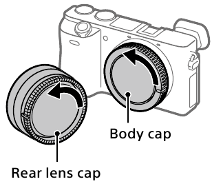 Een lens bevestigen - Stap 1
