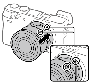 Een lens bevestigen - Stap 2