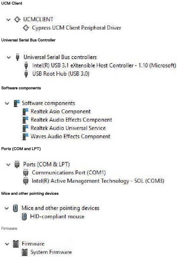 Software - De drivers voor andere apparaten controleren