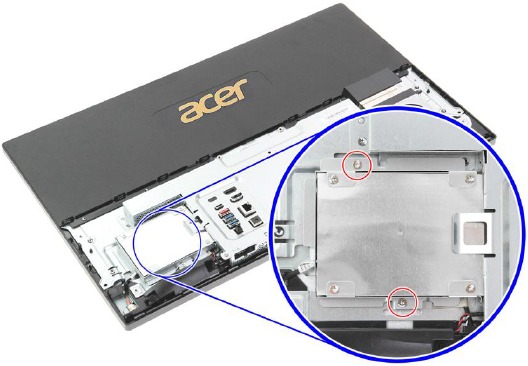 HDD verwijderen - Stap 1
