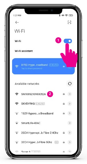 Charger Wi-Fi