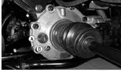 Smeermiddel voor voorste differentieel/transaxle (inspecteren/vervangen) - Stap 2