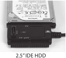 Hardware-installatie 2,5-inch IDE-harde schijf