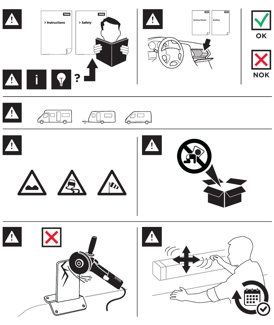 WAARSCHUWINGEN & INFO - Stap 1