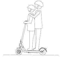 Rijd niet met iemand anders, inclusief kinderen