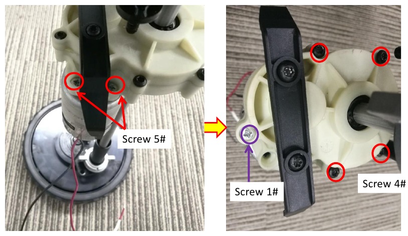Motor in zelfrijdende eenheid vervangen - Stap 22