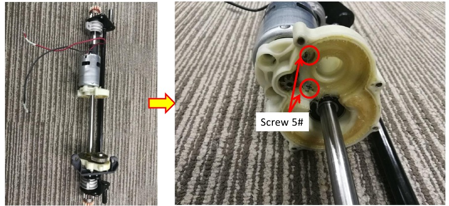 Motor in zelfrijdende eenheid vervangen - Stap 23
