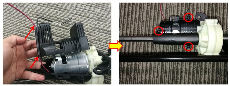 Motor in zelfrijdende eenheid vervangen - Stap 28