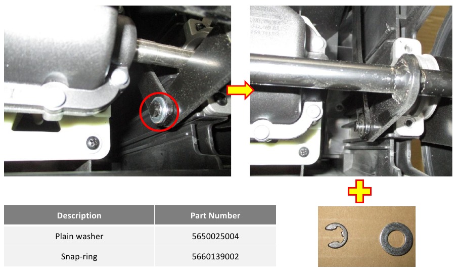 Motor in zelfrijdende eenheid vervangen - Stap 3