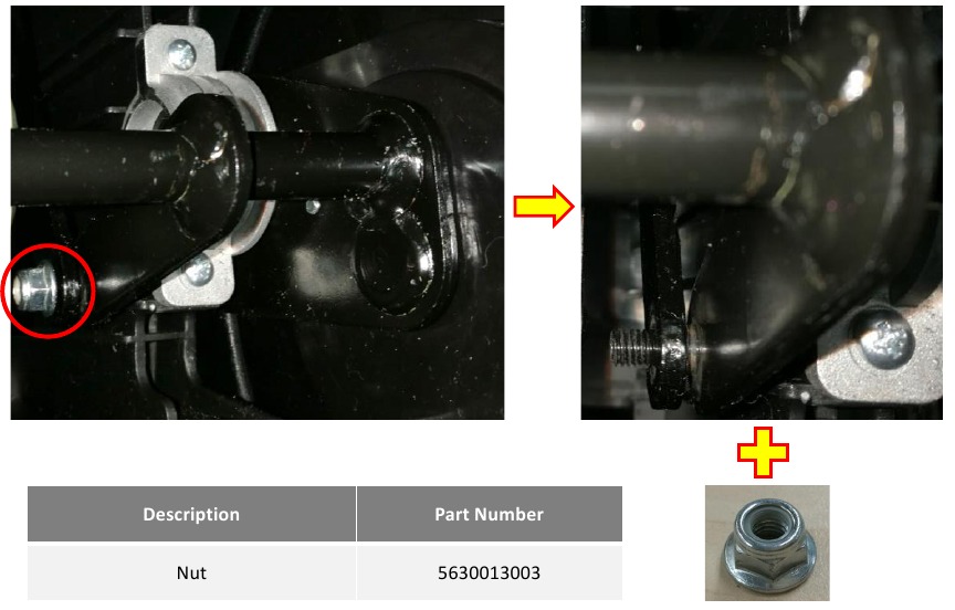 Motor in zelfrijdende eenheid vervangen - Stap 4