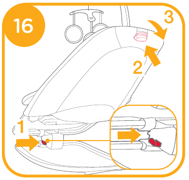 Inklappen wipstoel - Stap 1