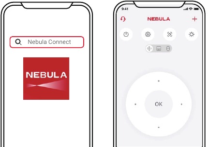 Het apparaat bedienen met de NEBULA Connect-app