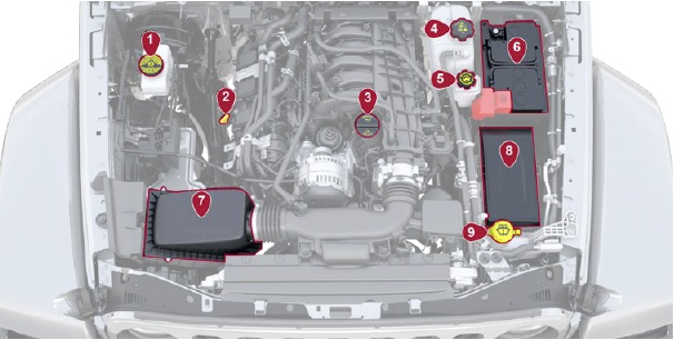 OVERZICHT MOTORRUIMTE