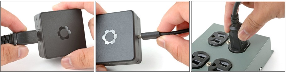 Monteer de Framework-voedingsadapter