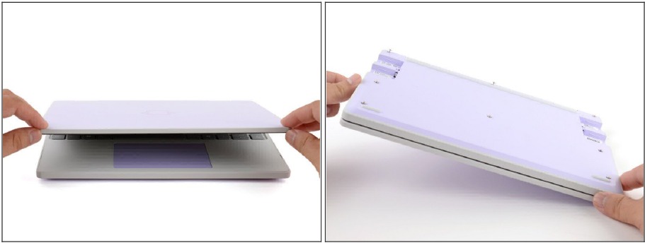 Draai de laptop om